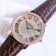 Replica Cartier Ronde Solo Diamonds Watch Rose Gold Brown Leather Strap 42MM (2)_th.jpg